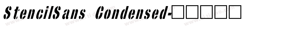 StencilSans Condensed字体转换